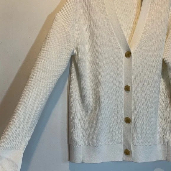 Haven Well Within Cotton Shaker Stitch Cardigan Ivory - Picture 4 of 7